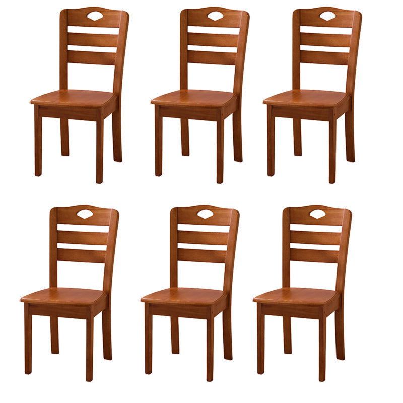 Sillas de comedor de madera sólida sillas de comedor sin brazo de estilo moderno