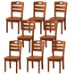 Sillas de comedor de madera sólida sillas de comedor sin brazo de estilo moderno