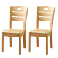Sillas de comedor de madera sólida sillas de comedor sin brazo de estilo moderno