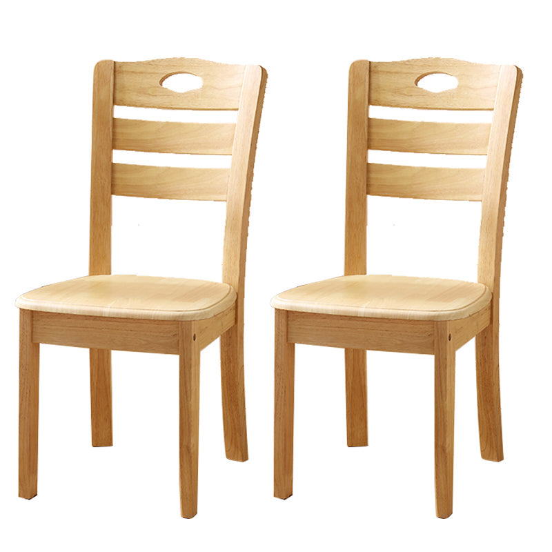 Sillas de comedor de madera sólida sillas de comedor sin brazo de estilo moderno