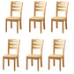 Sillas de comedor de madera sólida sillas de comedor sin brazo de estilo moderno