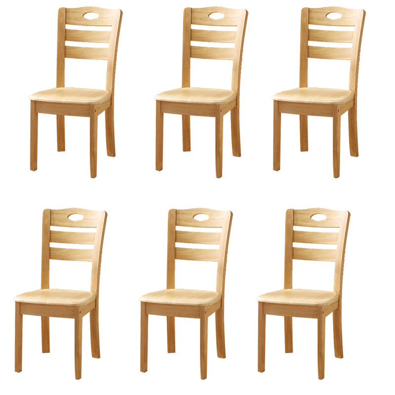Sillas de comedor de madera sólida sillas de comedor sin brazo de estilo moderno