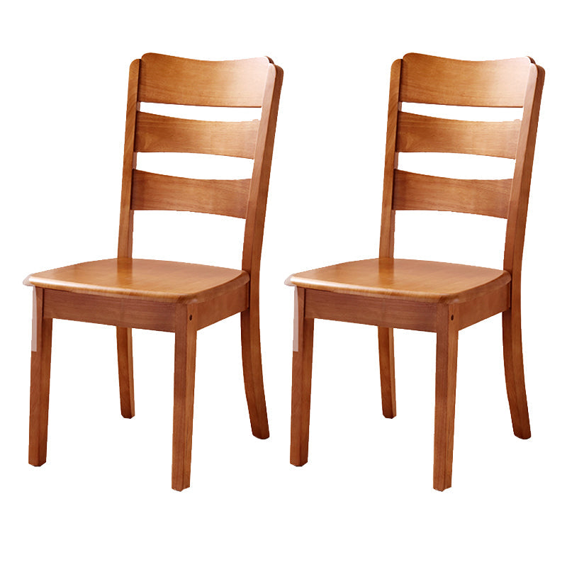 Sillas de comedor de madera sólida sillas de comedor sin brazo de estilo moderno
