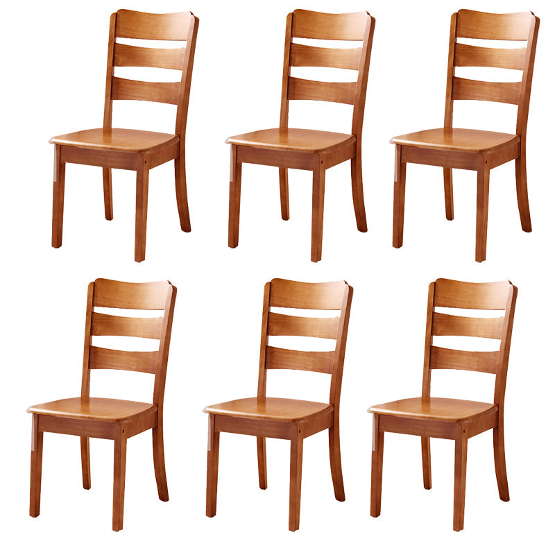 Sillas de comedor de madera sólida sillas de comedor sin brazo de estilo moderno