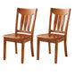 Sillas de comedor de madera sólida sillas de comedor sin brazo de estilo moderno