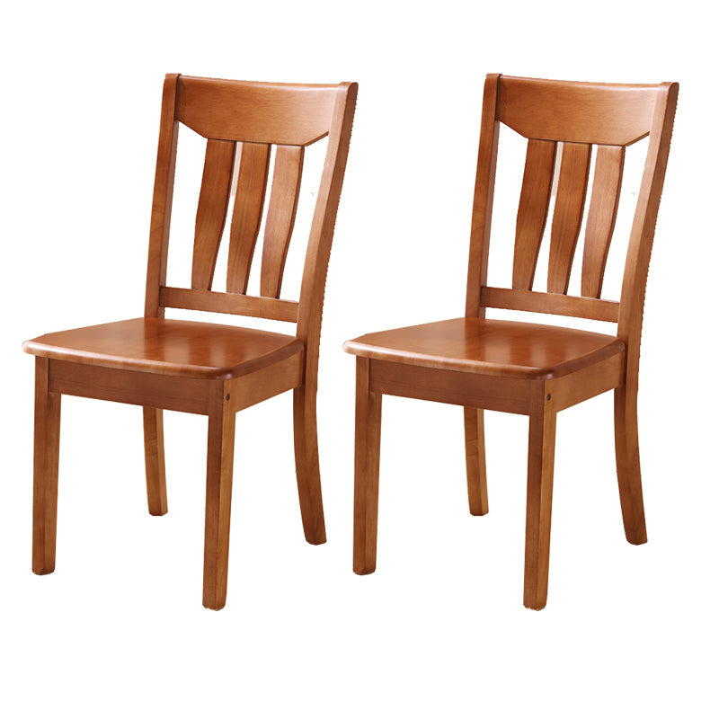 Sillas de comedor de madera sólida sillas de comedor sin brazo de estilo moderno