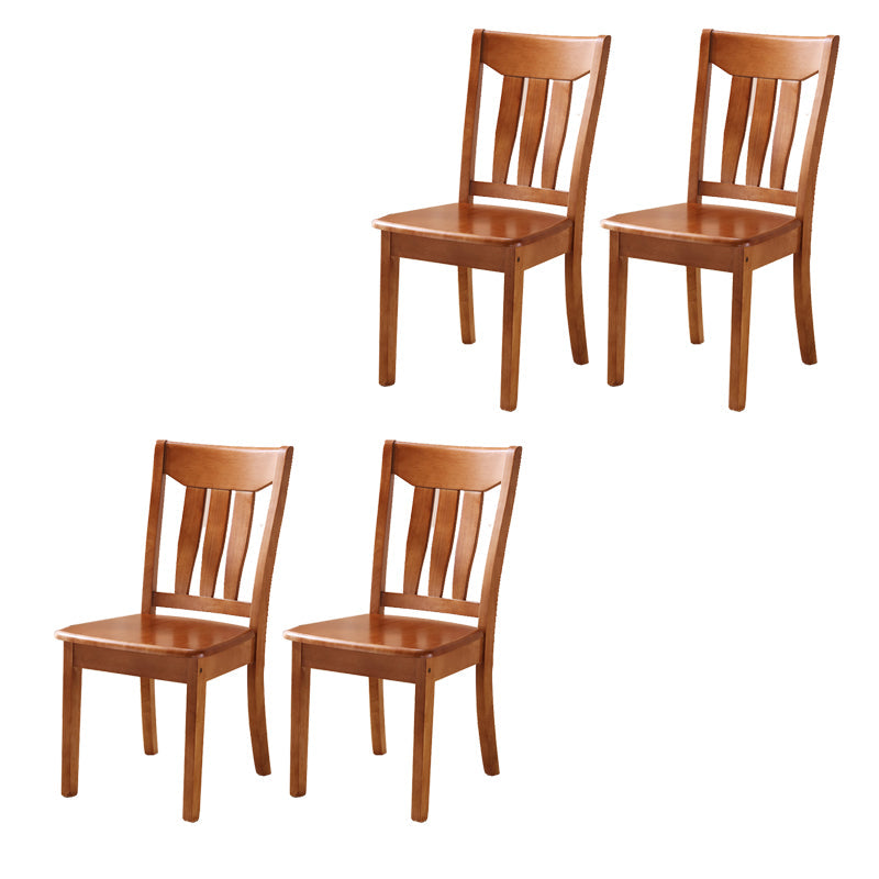 Sillas de comedor de madera sólida sillas de comedor sin brazo de estilo moderno