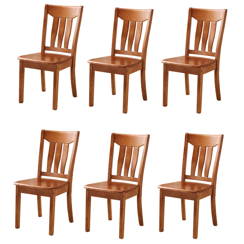 Sillas de comedor de madera sólida sillas de comedor sin brazo de estilo moderno