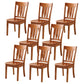 Sillas de comedor de madera sólida sillas de comedor sin brazo de estilo moderno