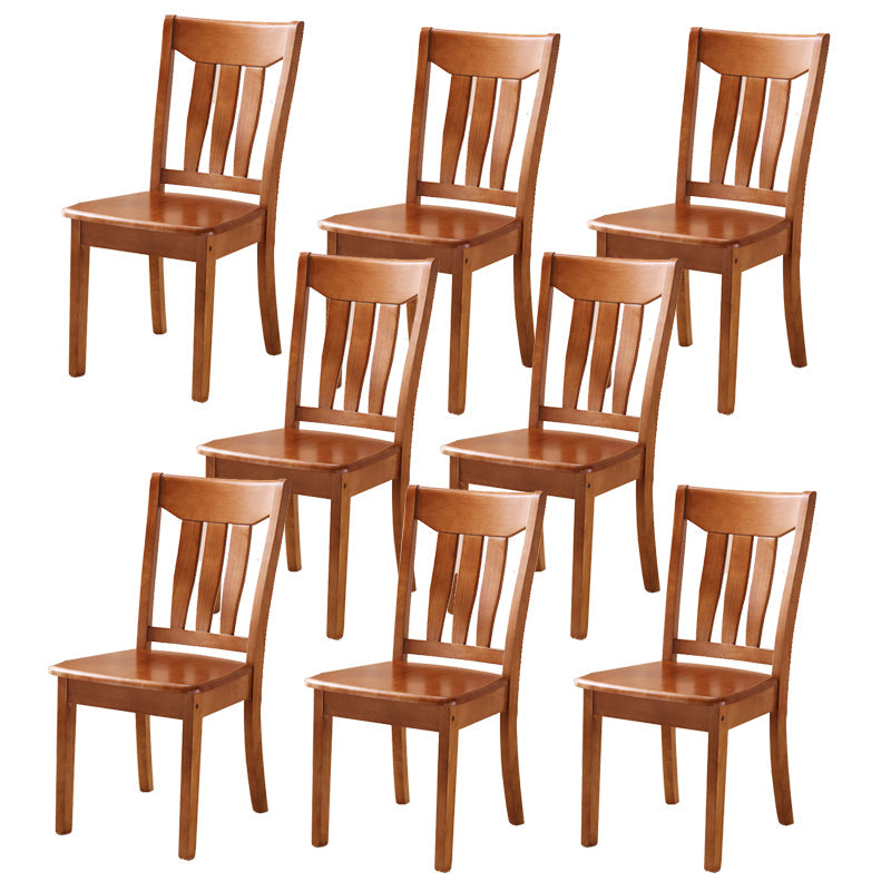 Sillas de comedor de madera sólida sillas de comedor sin brazo de estilo moderno