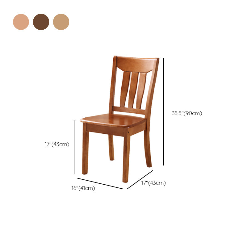 Sillas de comedor de madera sólida sillas de comedor sin brazo de estilo moderno
