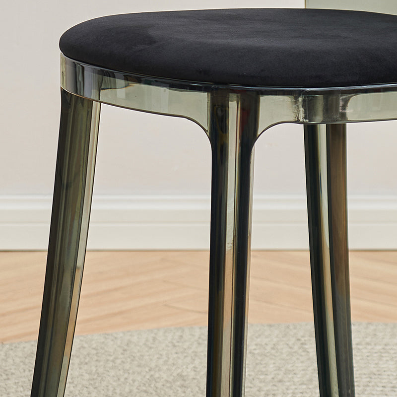 Eigentijdse eetkamerstoel Plastic vaste achterstoel voor eetkamer