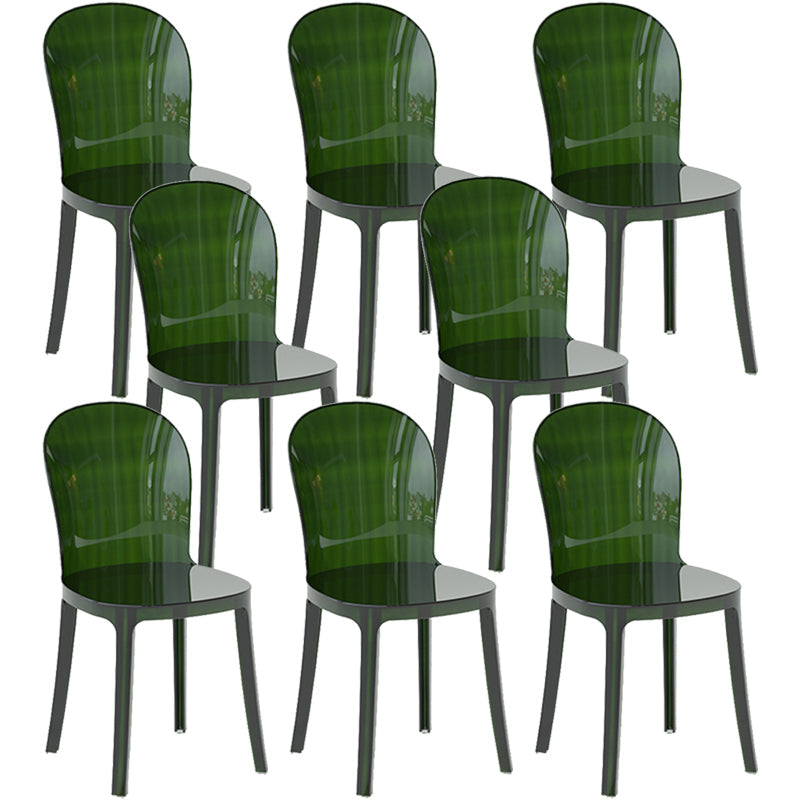 Eigentijdse eetkamerstoel Plastic vaste achterstoel voor eetkamer