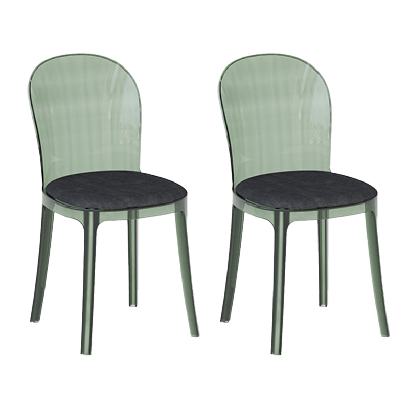 Eigentijdse eetkamerstoel Plastic vaste achterstoel voor eetkamer