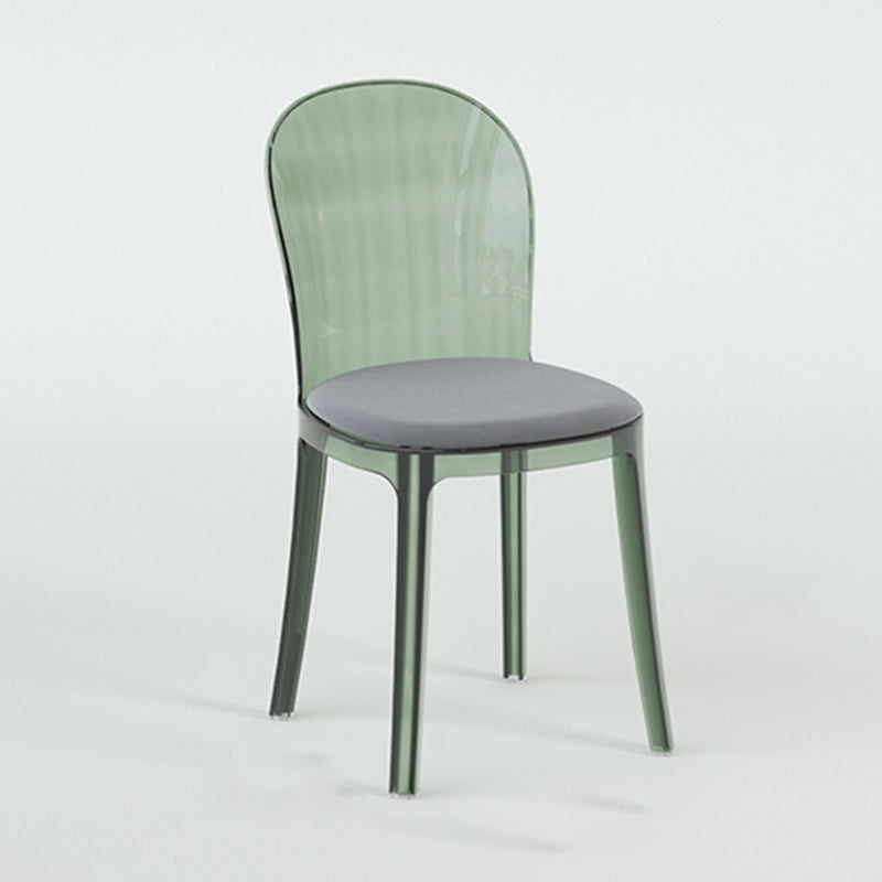 Eigentijdse eetkamerstoel Plastic vaste achterstoel voor eetkamer