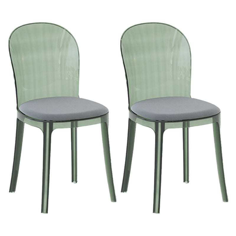 Eigentijdse eetkamerstoel Plastic vaste achterstoel voor eetkamer