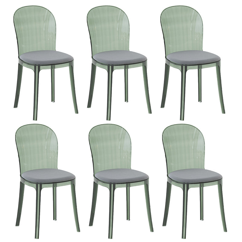 Eigentijdse eetkamerstoel Plastic vaste achterstoel voor eetkamer