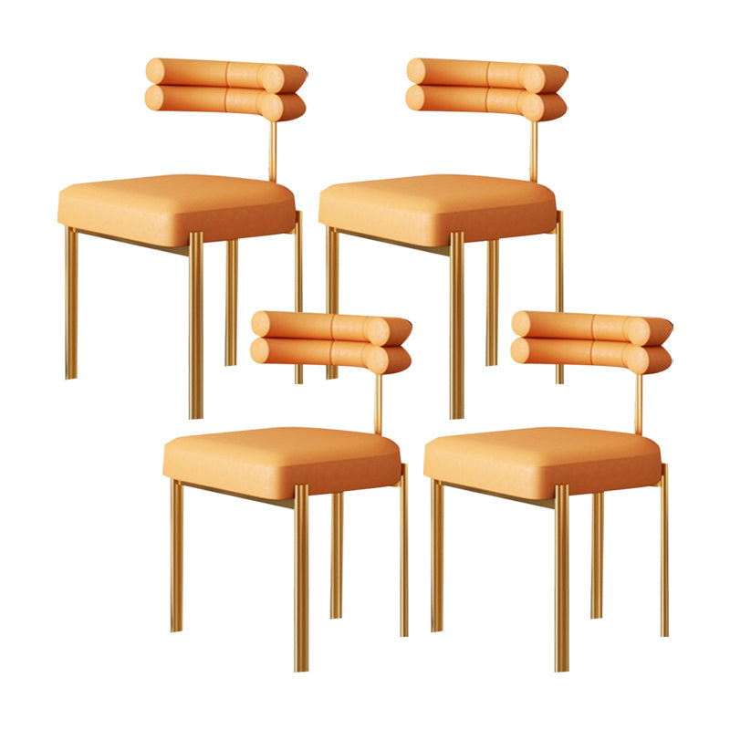 Scandinavische metalen eetkamerstoel open stoel voor eetkamer