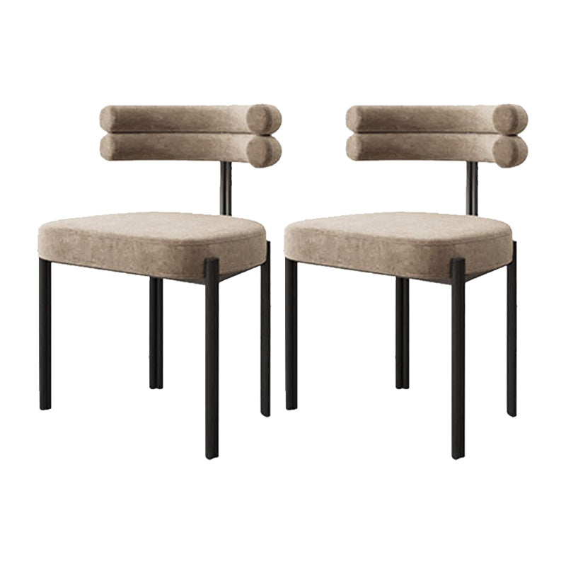 Scandinavische metalen eetkamerstoel open stoel voor eetkamer