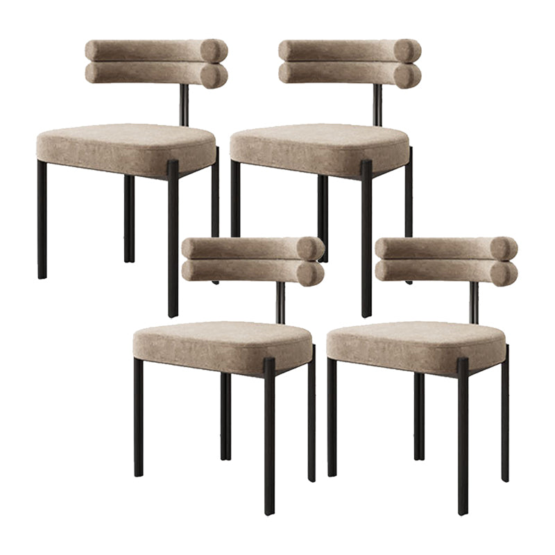 Scandinavische metalen eetkamerstoel open stoel voor eetkamer