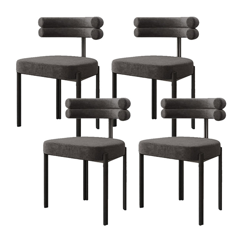 Scandinavische metalen eetkamerstoel open stoel voor eetkamer