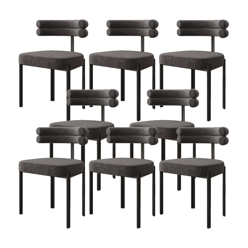 Scandinavische metalen eetkamerstoel open stoel voor eetkamer