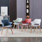 Modern Wood Chair Open Back Indoor Dining Arm Chair for Dinning Room