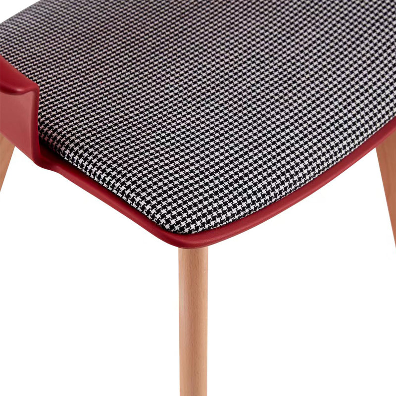 Modern Wood Chair Open Back Indoor Dining Arm Chair for Dinning Room