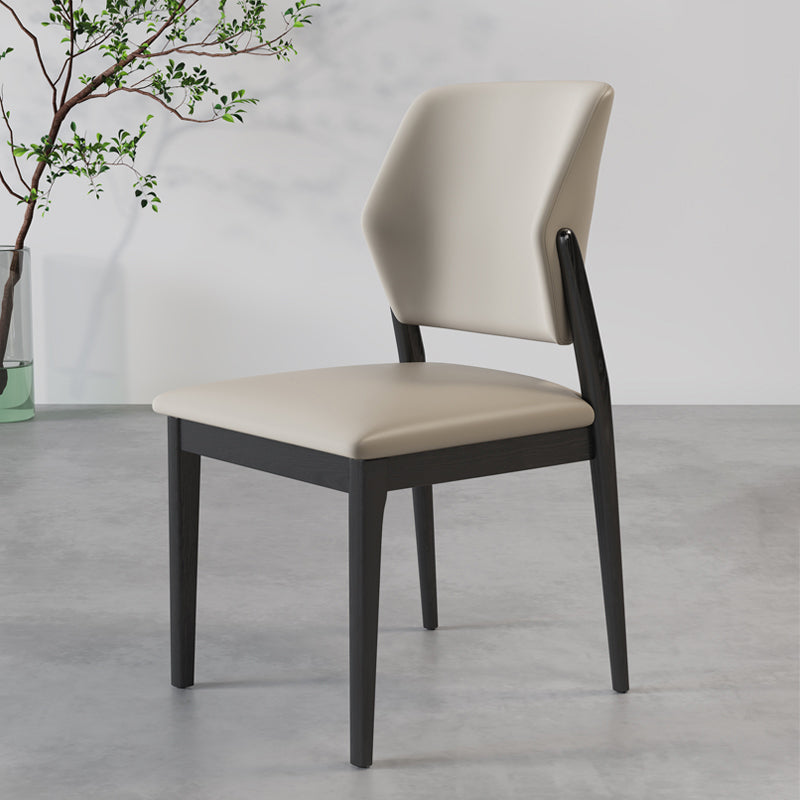 Zeitgenössischer Holzstuhl offener Küche Essnetzstuhl für Esszimmer