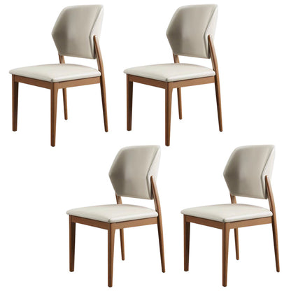 Zeitgenössischer Holzstuhl offener Küche Essnetzstuhl für Esszimmer