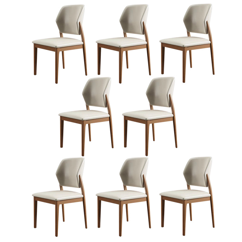 Zeitgenössischer Holzstuhl offener Küche Essnetzstuhl für Esszimmer