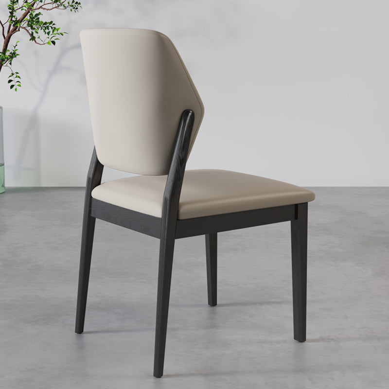 Zeitgenössischer Holzstuhl offener Küche Essnetzstuhl für Esszimmer