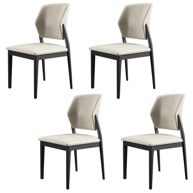 Zeitgenössischer Holzstuhl offener Küche Essnetzstuhl für Esszimmer