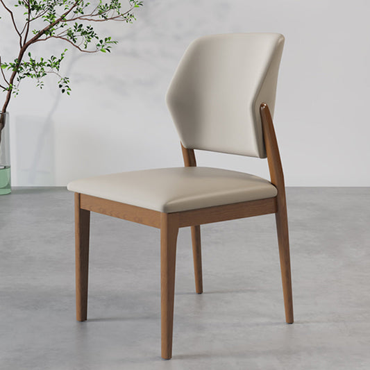 Silla de madera contemporánea Silla lateral de comedor de cocina abierta para comedor para comedor