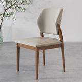 Zeitgenössischer Holzstuhl offener Küche Essnetzstuhl für Esszimmer