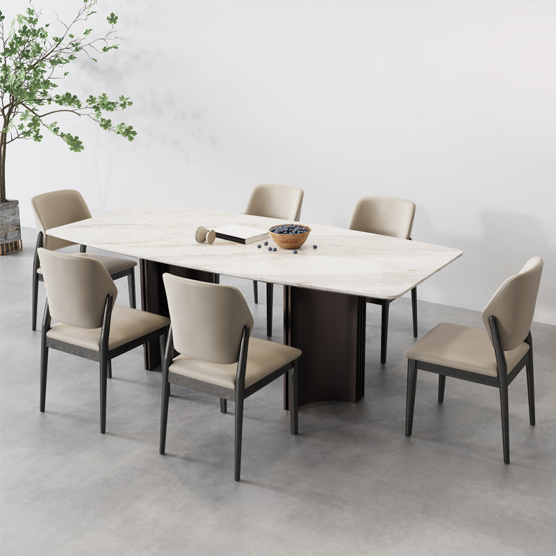 Zeitgenössischer Holzstuhl offener Küche Essnetzstuhl für Esszimmer