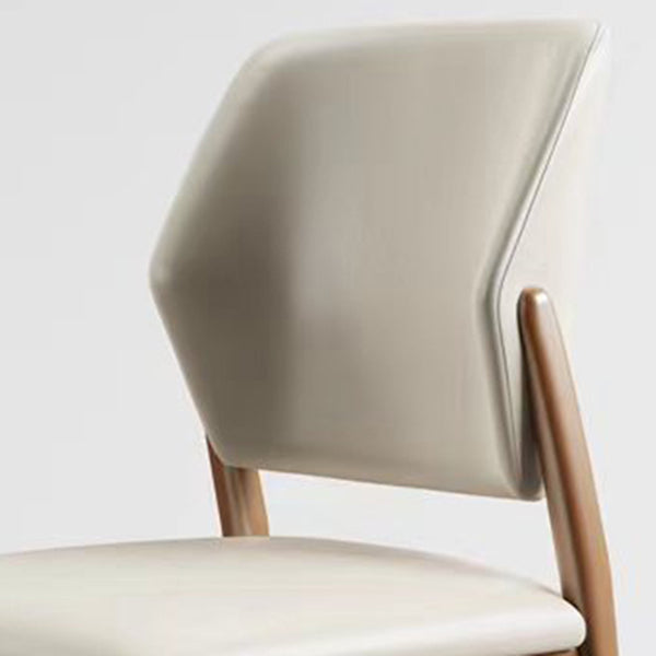 Zeitgenössischer Holzstuhl offener Küche Essnetzstuhl für Esszimmer