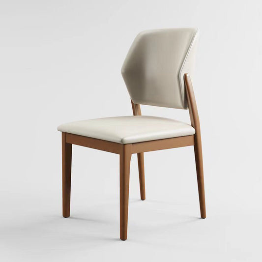 Silla de madera contemporánea Silla lateral de comedor de cocina abierta para comedor para comedor