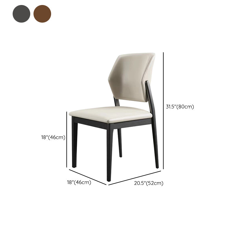 Zeitgenössischer Holzstuhl offener Küche Essnetzstuhl für Esszimmer