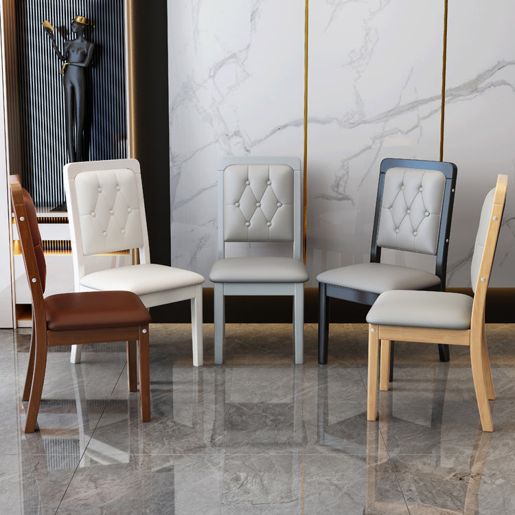 Nordic Style Wood Chair Open Back Dining Side Chair for Dinning Room Clearhalo 'Dining Chairs' 'Dining Tables & Seating' 'dining_chair' 'furn' 'furn_dining_chair' 'Furniture' 'Kitchen & Dining Furniture' 7552937