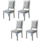 Nordic Style Wood Chair Open Back Dining Side Chair for Dinning Room Grey 4 Piece Set Clearhalo 'Dining Chairs' 'Dining Tables & Seating' 'dining_chair' 'furn' 'furn_dining_chair' 'Furniture' 'Kitchen & Dining Furniture' 7552939