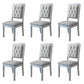 Nordic Style Wood Chair Open Back Dining Side Chair for Dinning Room Grey 6 Piece Set Clearhalo 'Dining Chairs' 'Dining Tables & Seating' 'dining_chair' 'furn' 'furn_dining_chair' 'Furniture' 'Kitchen & Dining Furniture' 7552941
