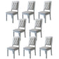 Nordic Style Wood Chair Open Back Dining Side Chair for Dinning Room Grey 8 Piece Set Clearhalo 'Dining Chairs' 'Dining Tables & Seating' 'dining_chair' 'furn' 'furn_dining_chair' 'Furniture' 'Kitchen & Dining Furniture' 7552943