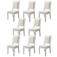 Nordic Style Wood Chair Open Back Dining Side Chair for Dinning Room White 8 Piece Set Clearhalo 'Dining Chairs' 'Dining Tables & Seating' 'dining_chair' 'furn' 'furn_dining_chair' 'Furniture' 'Kitchen & Dining Furniture' 7552951