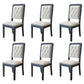 Nordic Style Wood Chair Open Back Dining Side Chair for Dinning Room Black White 6 Piece Set Clearhalo 'Dining Chairs' 'Dining Tables & Seating' 'dining_chair' 'furn' 'furn_dining_chair' 'Furniture' 'Kitchen & Dining Furniture' 7552955