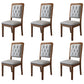 Nordic Style Wood Chair Open Back Dining Side Chair for Dinning Room Walnut + Gray 6 Piece Set Clearhalo 'Dining Chairs' 'Dining Tables & Seating' 'dining_chair' 'furn' 'furn_dining_chair' 'Furniture' 'Kitchen & Dining Furniture' 7552970