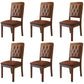 Nordic Style Wood Chair Open Back Dining Side Chair for Dinning Room Walnut + Coffee 6 Piece Set Clearhalo 'Dining Chairs' 'Dining Tables & Seating' 'dining_chair' 'furn' 'furn_dining_chair' 'Furniture' 'Kitchen & Dining Furniture' 7552975