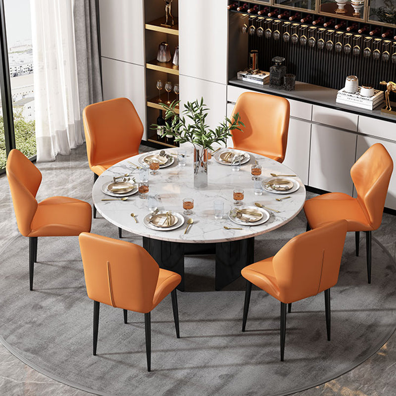 Silla de metal de estilo nórdico silla lateral de comedor de cocina para comedor para comedor