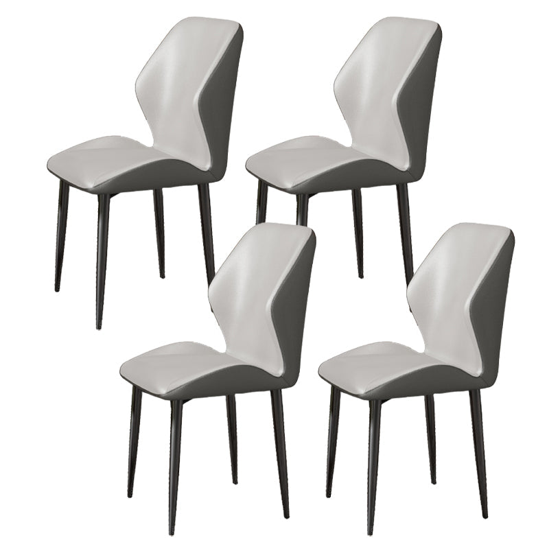 Silla de metal de estilo nórdico silla lateral de comedor de cocina para comedor para comedor