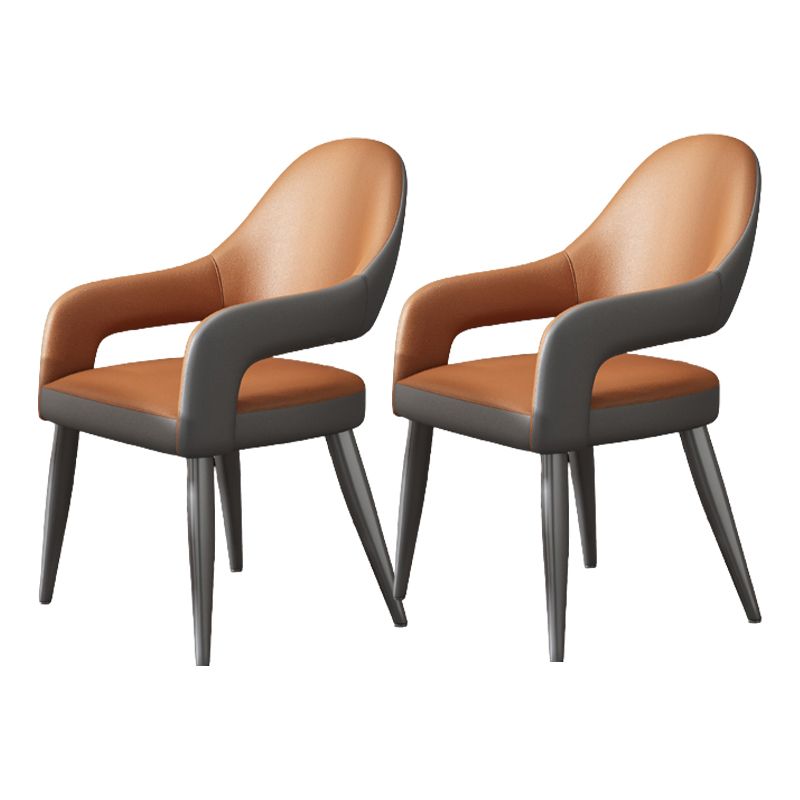 Chaise en métal de style nordique à l'arrière à l'arrière-cuisine chaise du bras pour la salle à manger